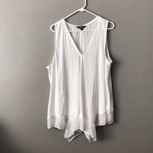 Vera Wang white tank top NEVER WORN